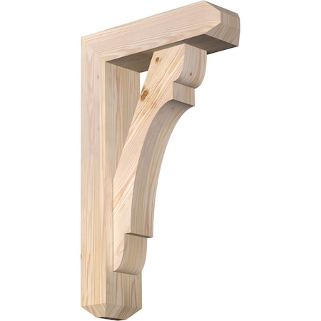 Olympic Craftsman Smooth Bracket W/ Offset Brace, Douglas Fir, 5 1/2W X 18D X 30H